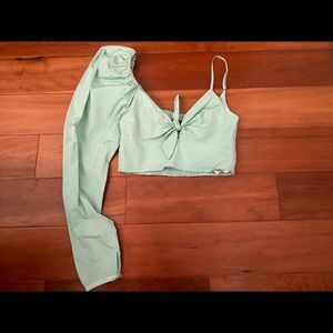 Zara Mint Crop Top XS